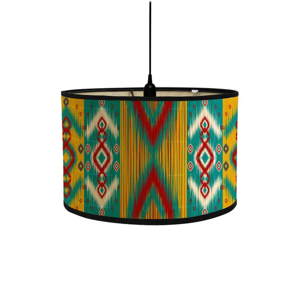 Artisan Global Geometric Drum Lamp Shade