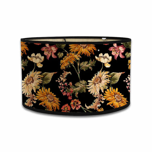 Artistic Painterly Floral Lamp Shade | Moody & Chinoiserie Style Prints