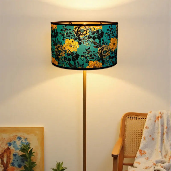 Artistic Painterly Floral Lamp Shade | Moody & Chinoiserie Style Prints