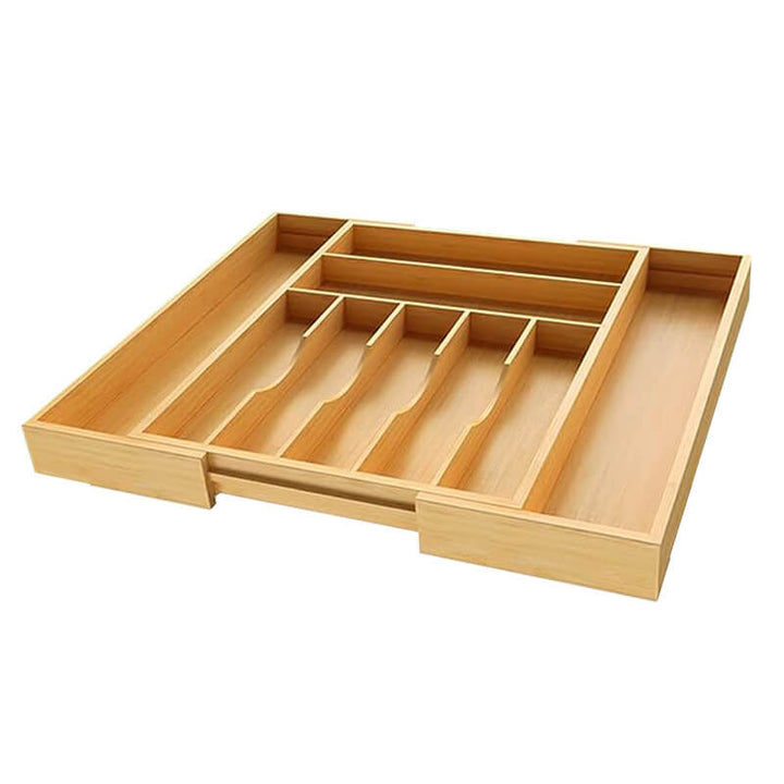 Expandable Bamboo Drawer Organizer - widebamboo