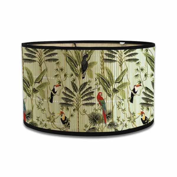 Exotic Bird & Botanical Lamp Shade