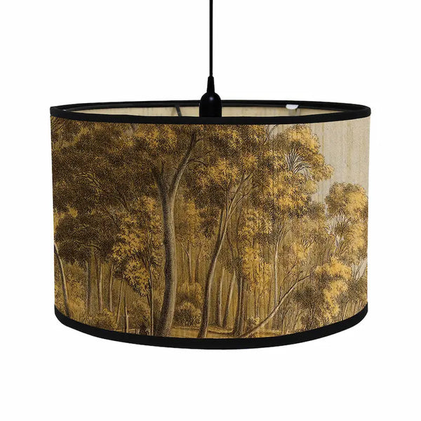 Artistic Landscape Drum Lamp Shade