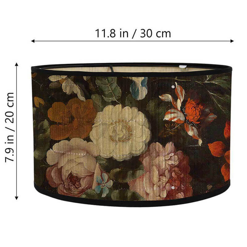 Vintage Floral Printed Lamp Shade size