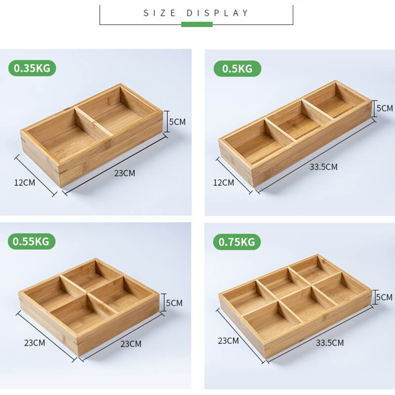 bamboo storage box size and weight