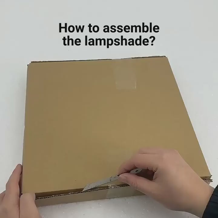 How to assemble the lampshade?